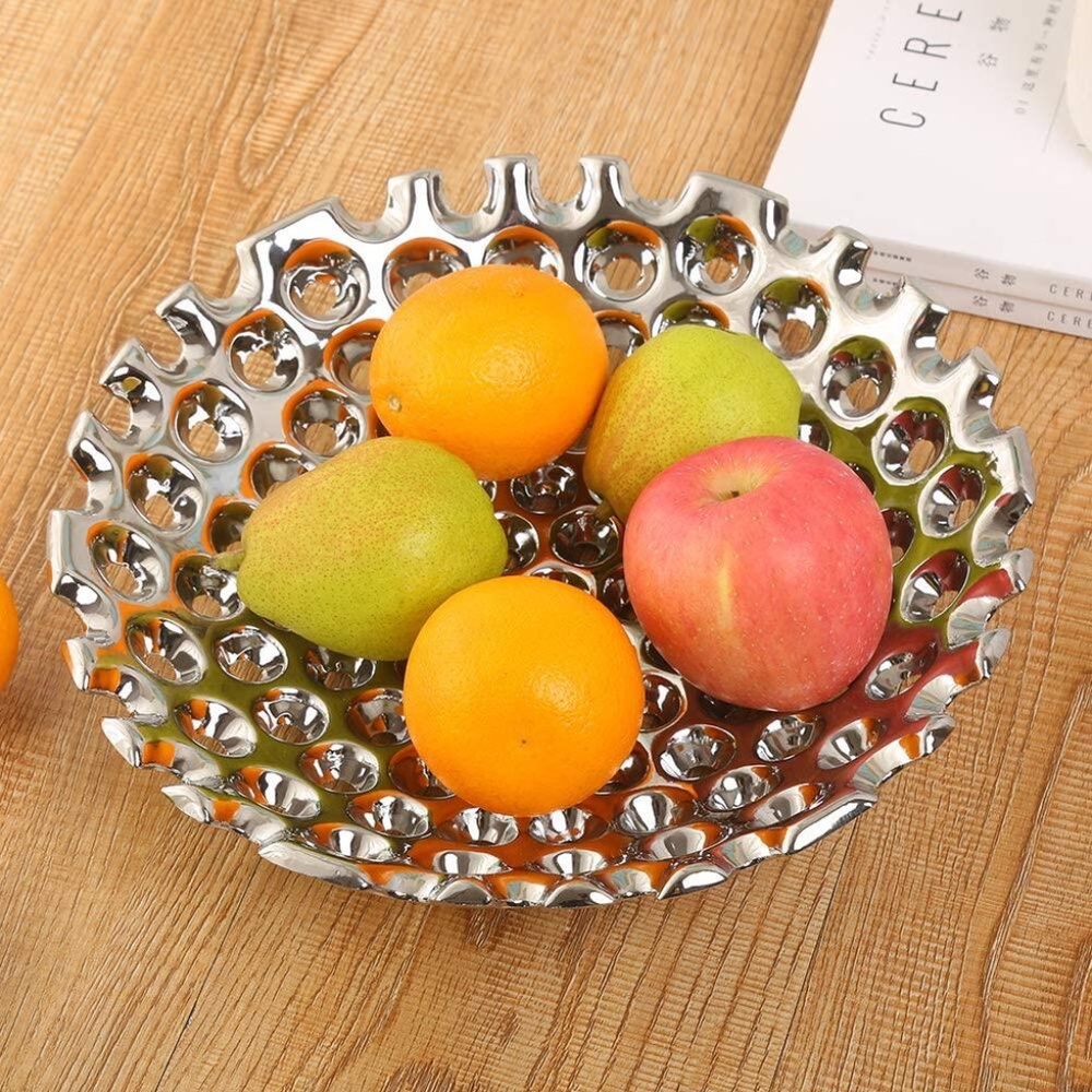 NWT Large Ceramic Fruit Bowl - Candy Dish - Salad Bowl - Decorative Center Bowl
